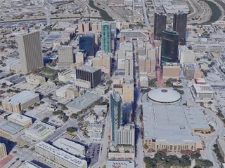 Fort Worth City, TX, USA (2019) 3D Model preview
