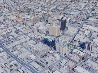 El Paso City, TX, USA (2019) 3D Model preview