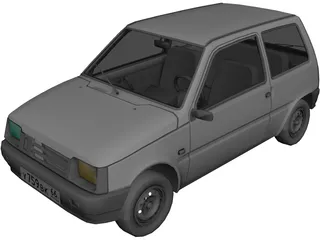 VAZ 1111 Oka 3D Model preview