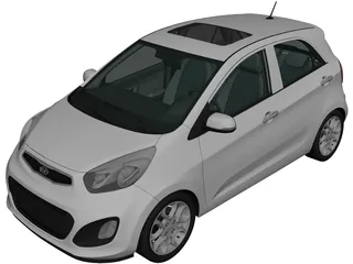 Kia Picanto (2012) 3D Model preview