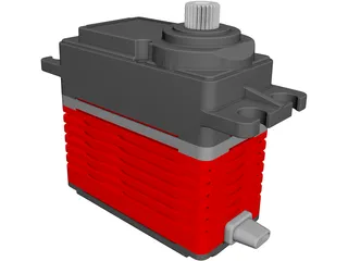 Hitec HSB-9380TH Servo 3D Model preview