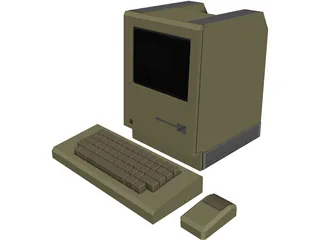 Apple Macintosh 128K 3D Model preview
