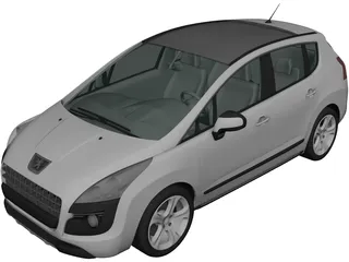 Peugeot 3008 3D Model preview