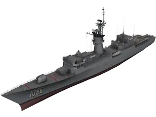 USS Knox 3D Model preview