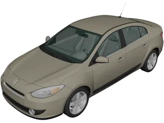 Renault Fluence (2010) 3D Model preview