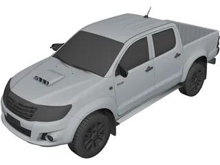 Toyota Hilux (2012) 3D Model preview