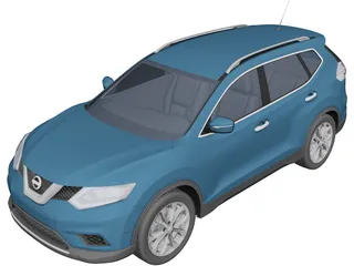 Nissan Rogue (2014) 3D Model preview