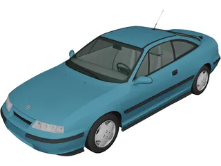 Opel Calibra (1990) 3D Model preview