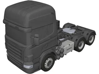 Scania 6x4 3D Model preview