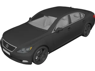 Lexus LS460 3D Model preview
