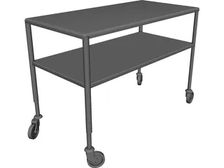 Trolley Hotel 3D Model preview
