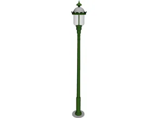 Classic Street Light 3D Model preview