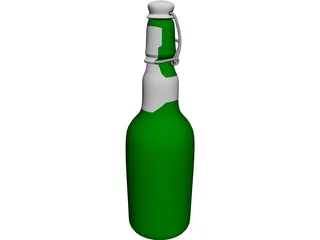Grolsch Beer Bottle 3D Model preview
