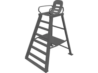 Tennis Chair 3D Model preview