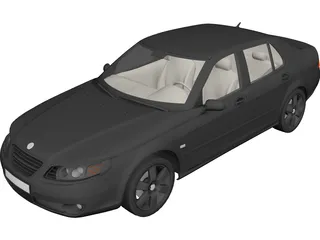 SAAB 9-5 3D Model preview