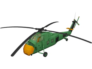 Sikorsky UH-34 Choctaw 3D Model preview
