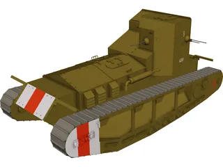 Whippet Tank 3D Model preview