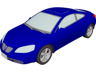 Pontiac G6 Coupe (2007) 3D Model preview