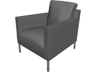 B&B Armchair 3D Model preview