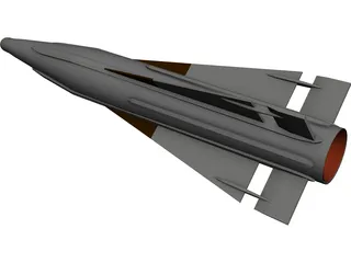 AIM-26B Falcon (Rb27) 3D Model preview
