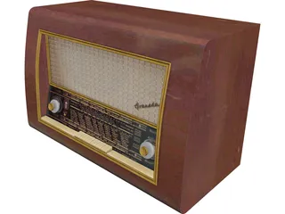Old Radio 3D Model preview