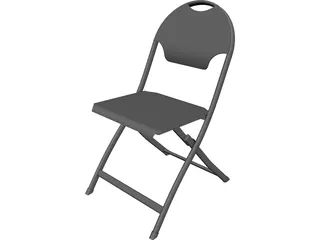 Folding Chair 3D Model preview
