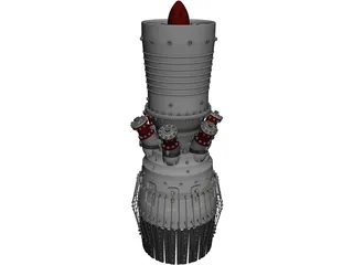 Jet Engine 3D Model preview