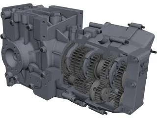 Hewland LD200 Gearbox 3D Model preview
