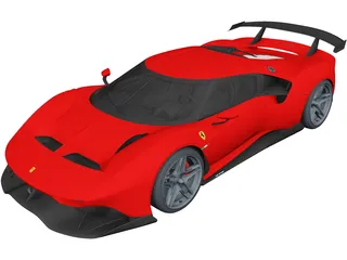 Ferrari P80C (2019) 3D Model preview