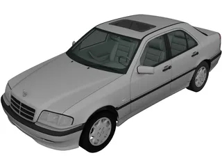 Mercedes-Benz C220 (1998) 3D Model preview