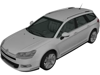 Citroen C5 Tourer (2011) 3D Model preview