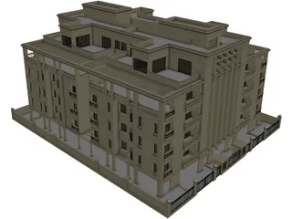 Hotel 3D Model preview