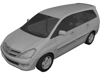Toyota Innova (2010) 3D Model preview