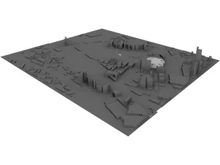 Melbourne Docklands 3D Model preview