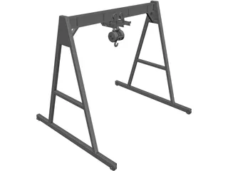 Overhead Crane 5T 3D Model preview