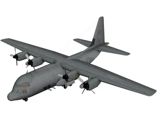 Lockheed AC-130 3D Model preview