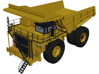 Komatsu 830E-AC 3D Model preview
