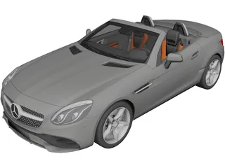 Mercedes-Benz SLC (2017) 3D Model preview