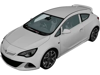 Vauxhall Astra VXR (2012) 3D Model preview