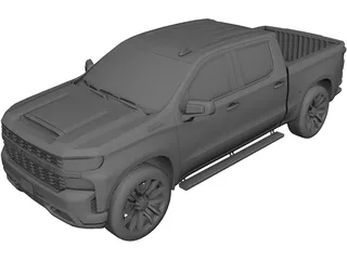 Chevrolet Silverado (2020) 3D Model preview