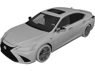 Lexus ES350 (2019) 3D Model preview