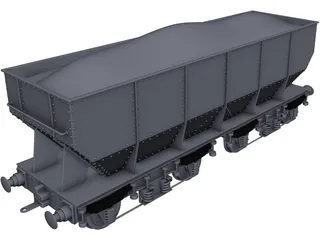 Gresley Coal Wagon 3D Model preview