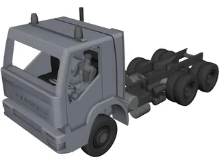 Iveco AD380T 6?6 3820 Chassis 3D Model preview