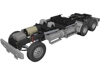 Tamiya Truck Chassis 3D Model preview