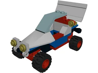Lego Beach Buggy 3D Model preview