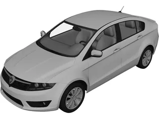 Proton Preve (2012) 3D Model preview