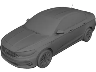 Fiat Tipo (2016) 3D Model preview