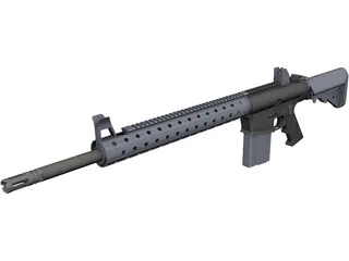 AR-10 3D Model preview