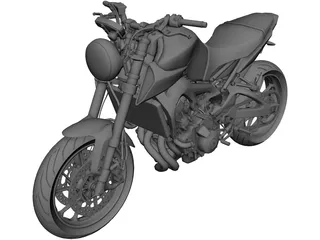 Motorbike 3D Model preview