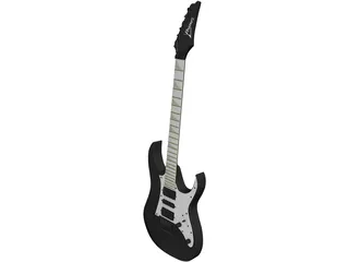 Ibanez RG-350 Electric Guitar 3D Model preview